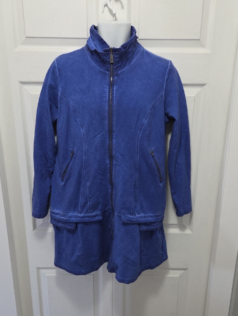 Yest Size 16 Royal Blue Full Zip-Front